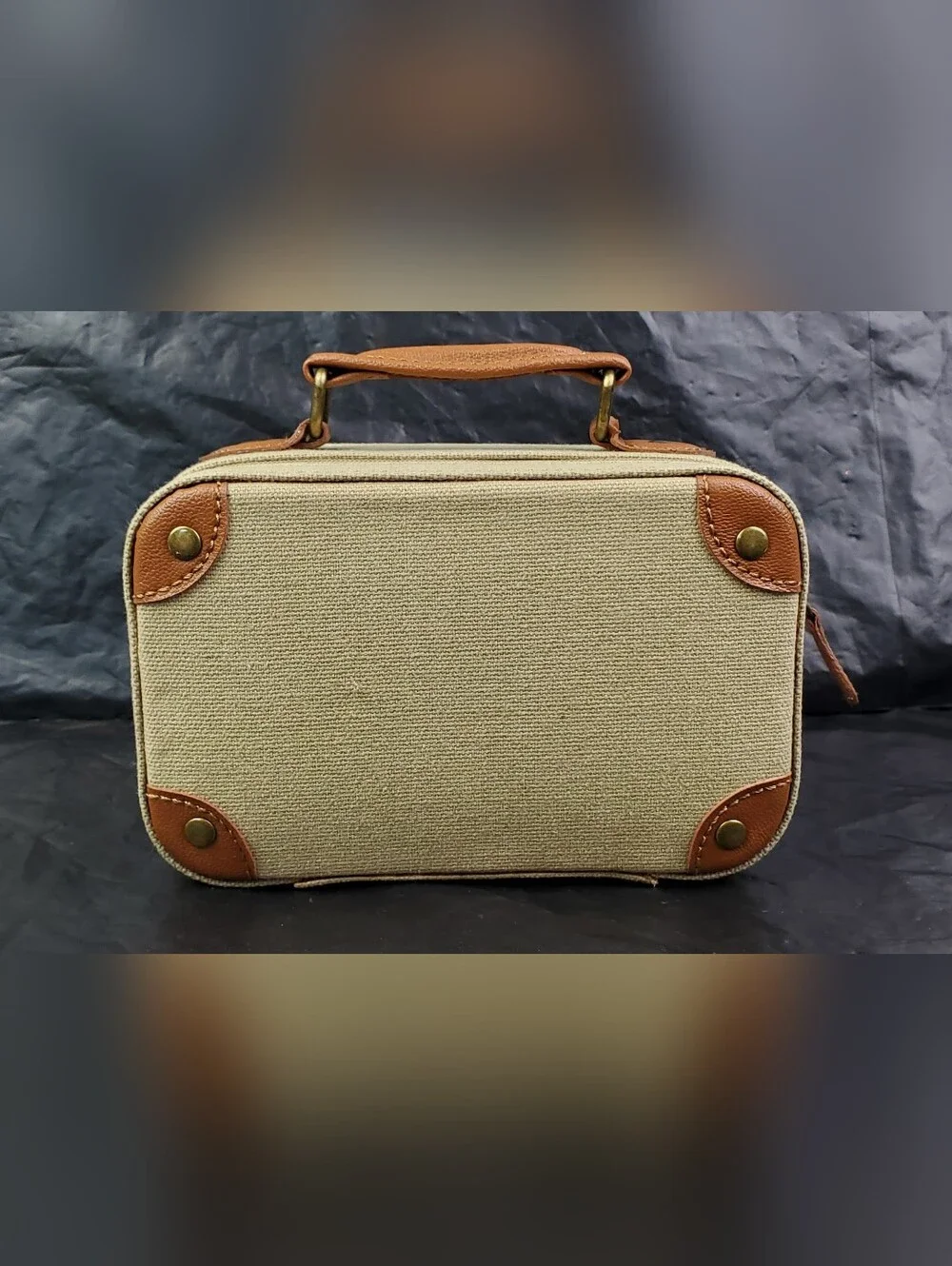 Pottery Barn Audrey Jewelry Box Suitcase Style w/ Box - SEE PHOTOS Open Box NOS